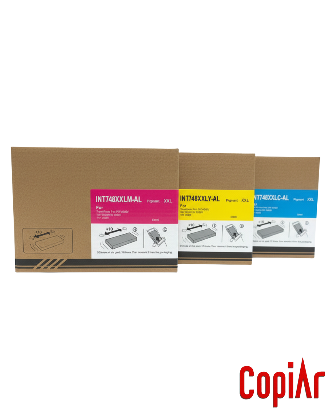 KIT DE TINTAS Epson T748 WF-6590 Alternativo x3 Colores