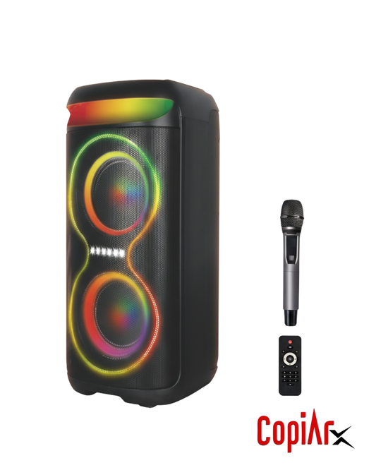 PARLANTE BLUETOOTH AC+DC DUAL 6.5 RGB BLUETOOTH