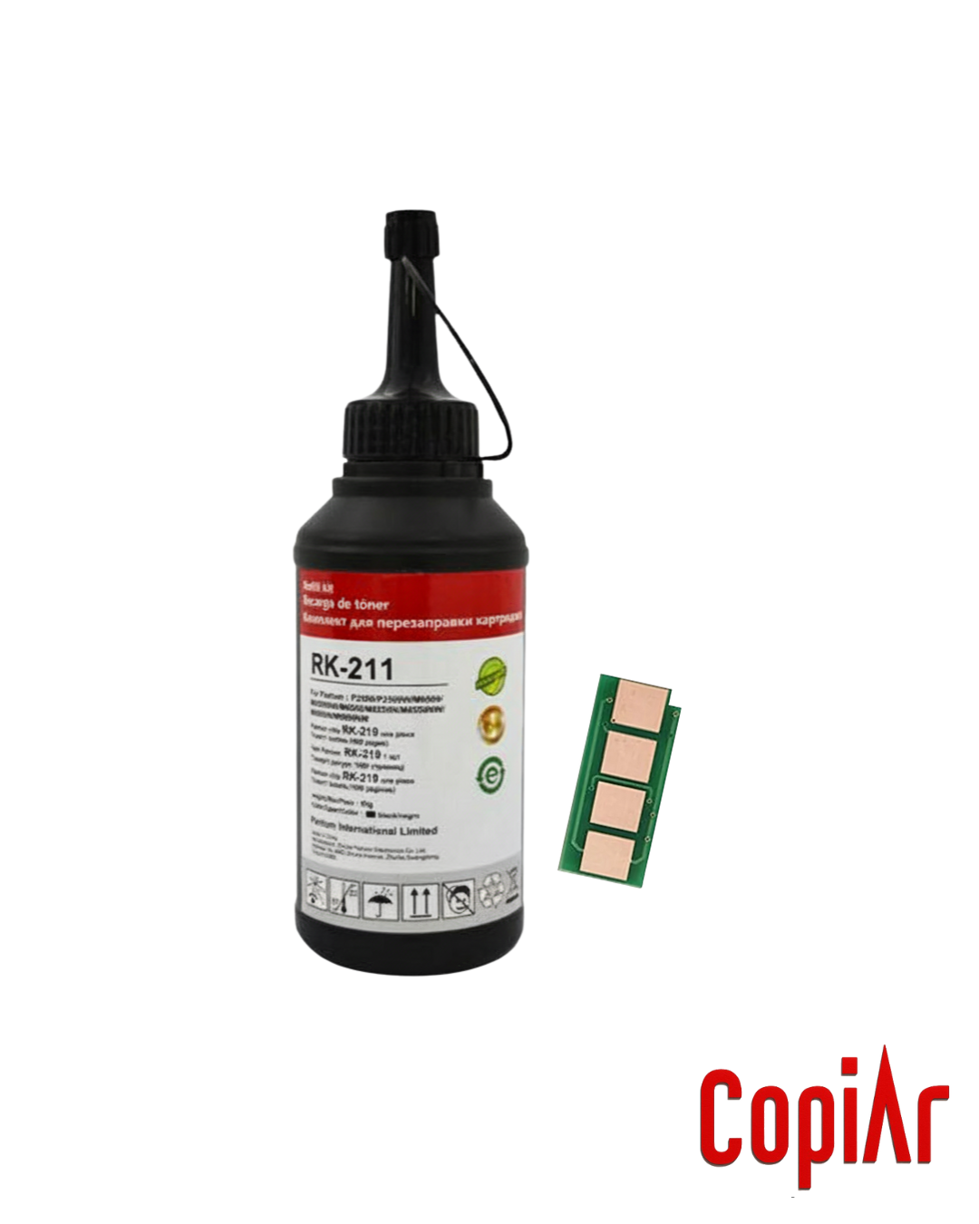 KIT DE RECARGA DE TONER PANTUM PB211 ALTERNATIVO + CHIP