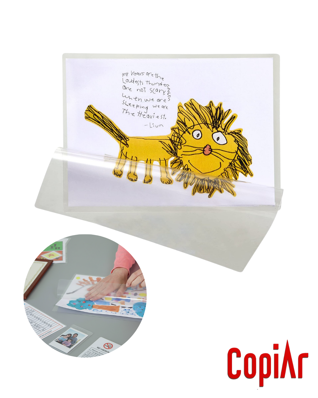 LAMINA PLASTIFICADO EN FRIO 37cm x 50cm 200 mic x10un