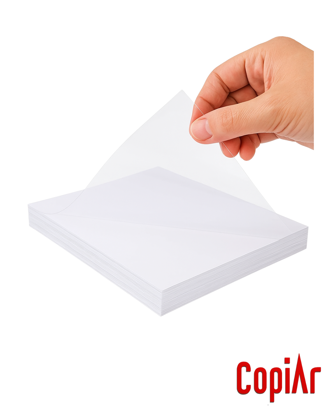 Papel Fotografico Autoahdesivo A4 TRANSPARENTE 110 Gr 50 Un