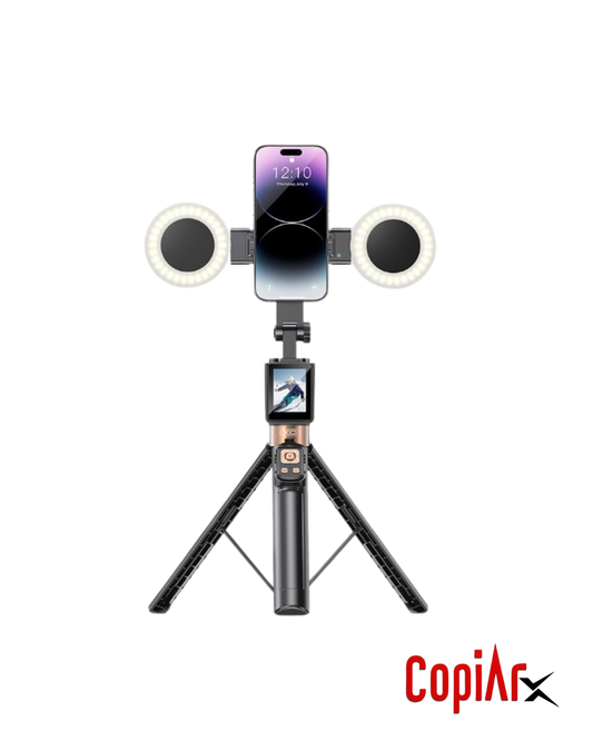 PALO SELFIE CON PANTALLA DE PROYECCION Y ARO DE LUZ