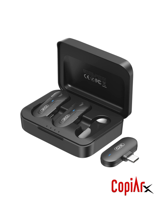 MICROFONO CORBATERO X2 TIPO C MKF09A CON ESTUCHE DE CARGA